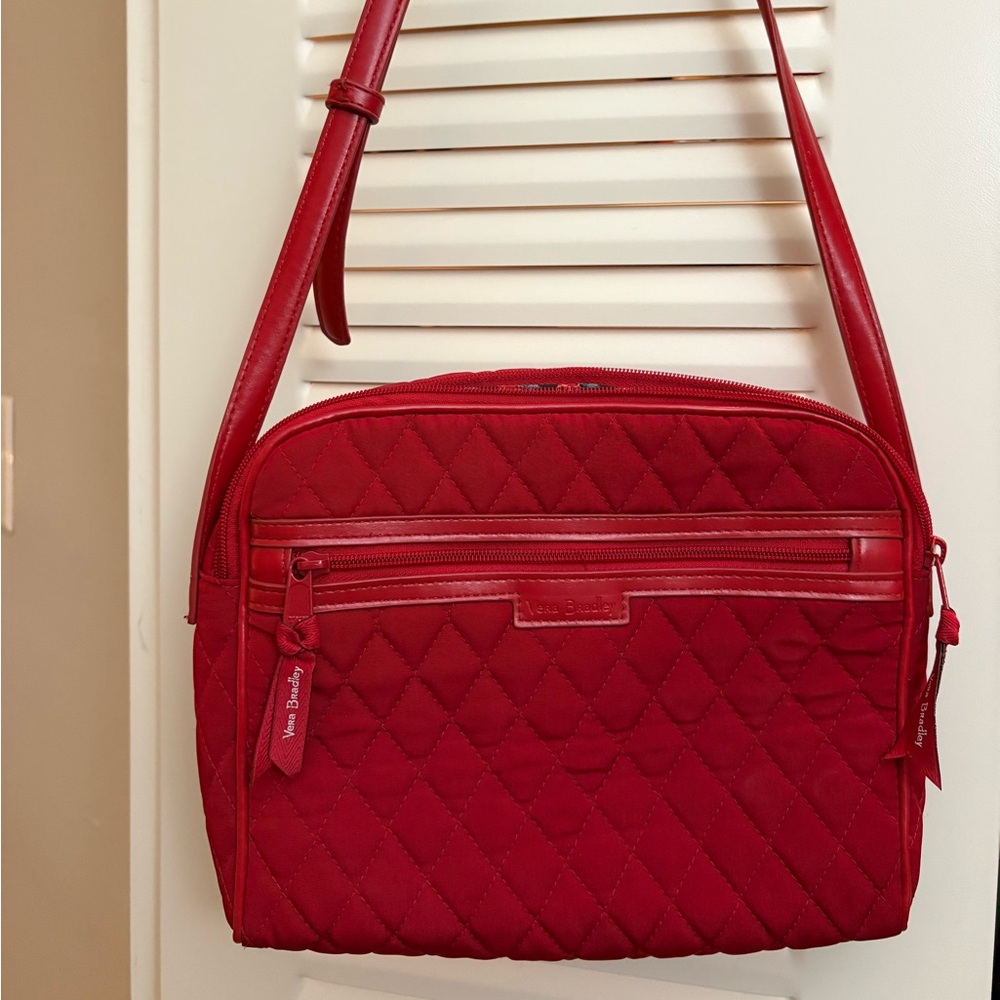 Vera Bradley Red Quilted Shoulder Bag